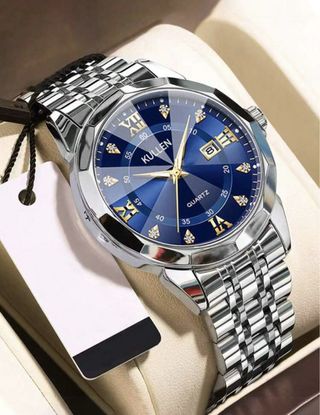 Reloj Kullen Cuarzo Esfera Romana Oro Plata