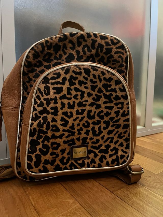 Mochila Piti Cuiti Piel Animal Print