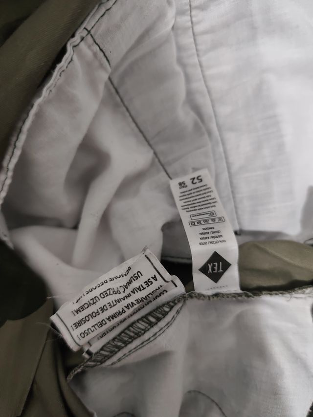 TEX PANTALÓN CARGO ESTAMPADO MILITAR HOMBRE 