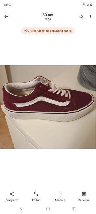 Zapatillas Vans Old Skool Rojas