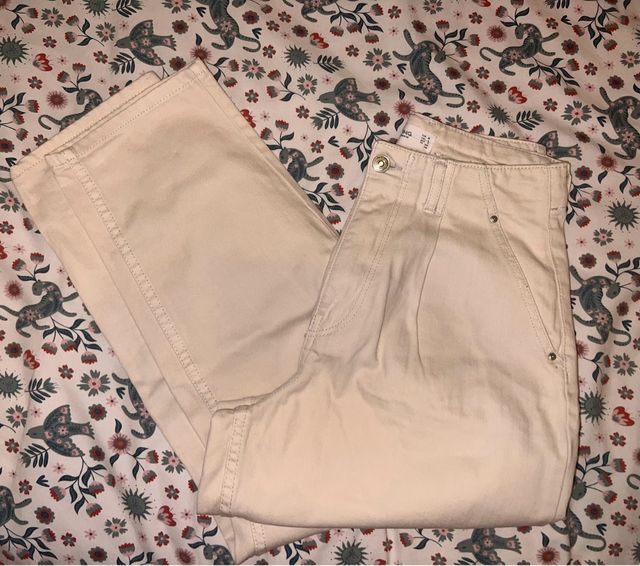 Jeans Mango Corina Beige