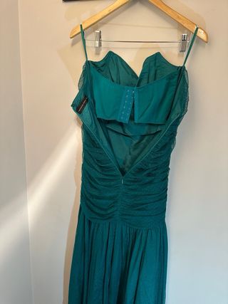 Vestido largo fiesta verde Purificación García