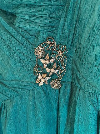 Vestido largo fiesta verde Purificación García