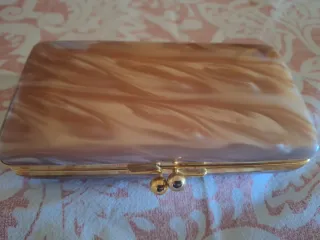 Bolso de fiesta nacarado dorado