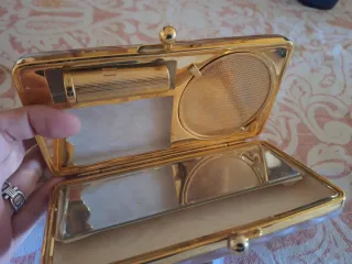 Bolso de fiesta nacarado dorado