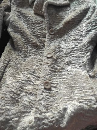 Abrigo Bebe pelo largo mujer beige