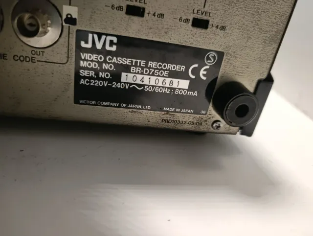 Videograbadora JVC BR-D750 Profesional