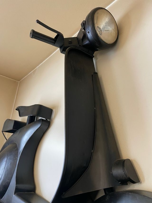 Decoración Pared Vespa Negra Metal