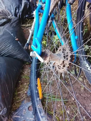 Bicicleta infantil Decathlon azul