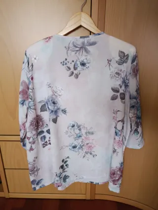 Blusa Punto Roma Estampada Multicolor Talla XXL