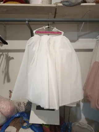 Cancán Comunión Blanco Talla Única Nuevo