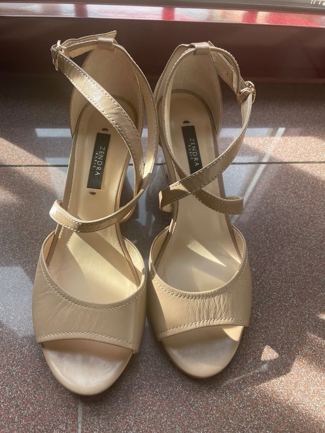 Sandalias Zendra Basic nude Talla 38