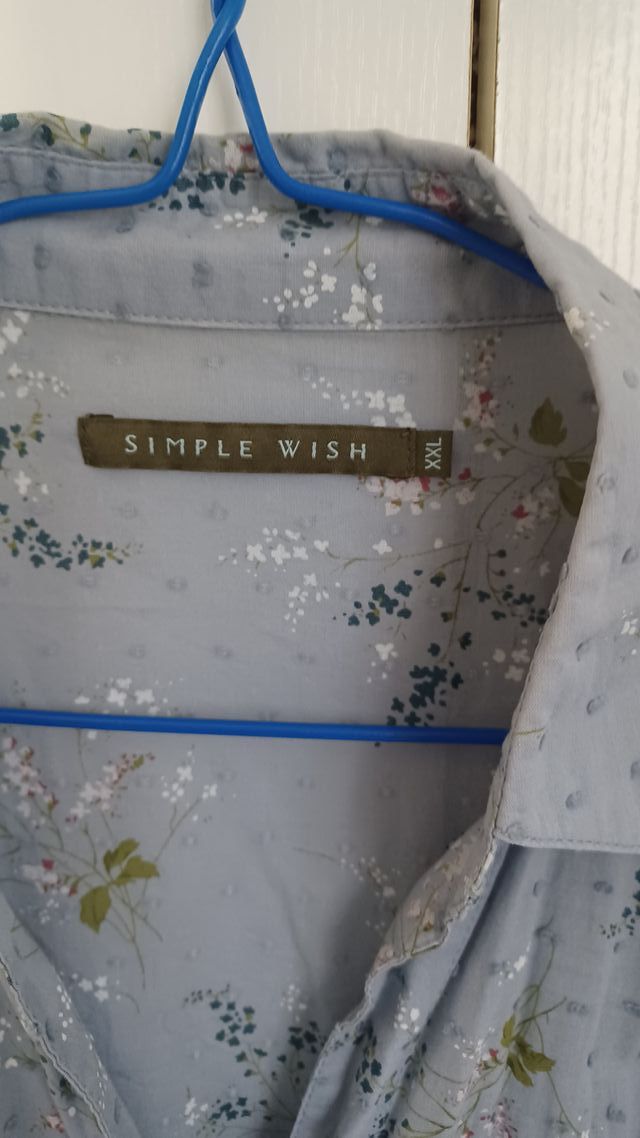 Camisa floral plumeti SIMPLE WISH XXL