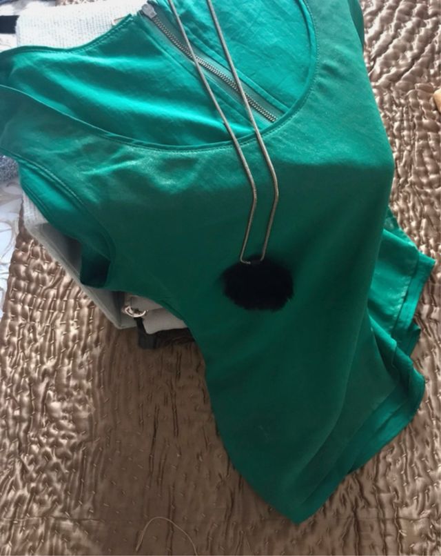 Camiseta verde Esprit T.38