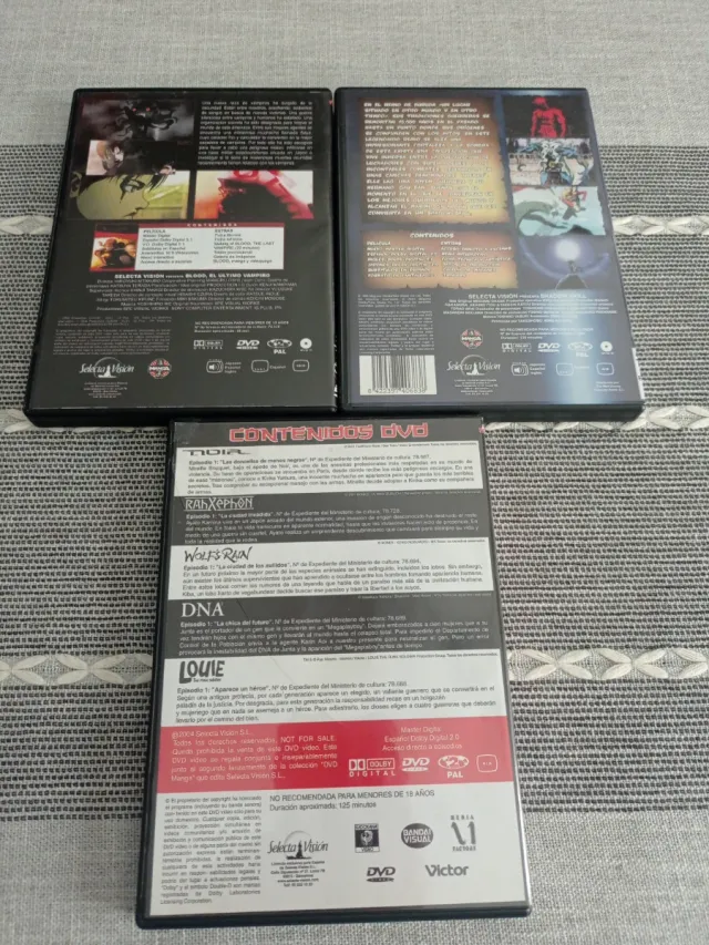 Lotto di 3 DVD anime: Blood, Shadow Skill, Great Se