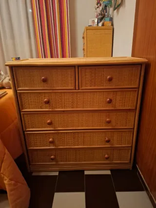 Muebles de ratán y bambú