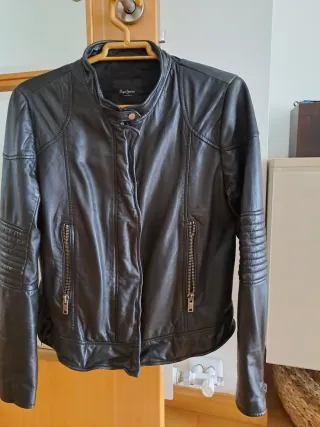 Cazadora Piel Ovina Pepe Jeans Negra