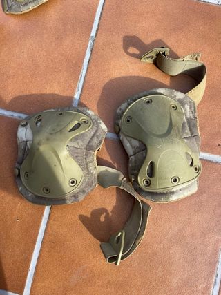 Rodilleras y coderas Airsoft camuflaje