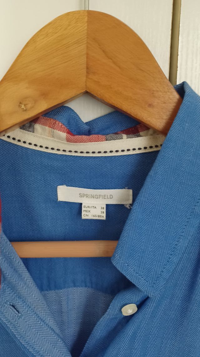 Camisa Springfield azul con coderas