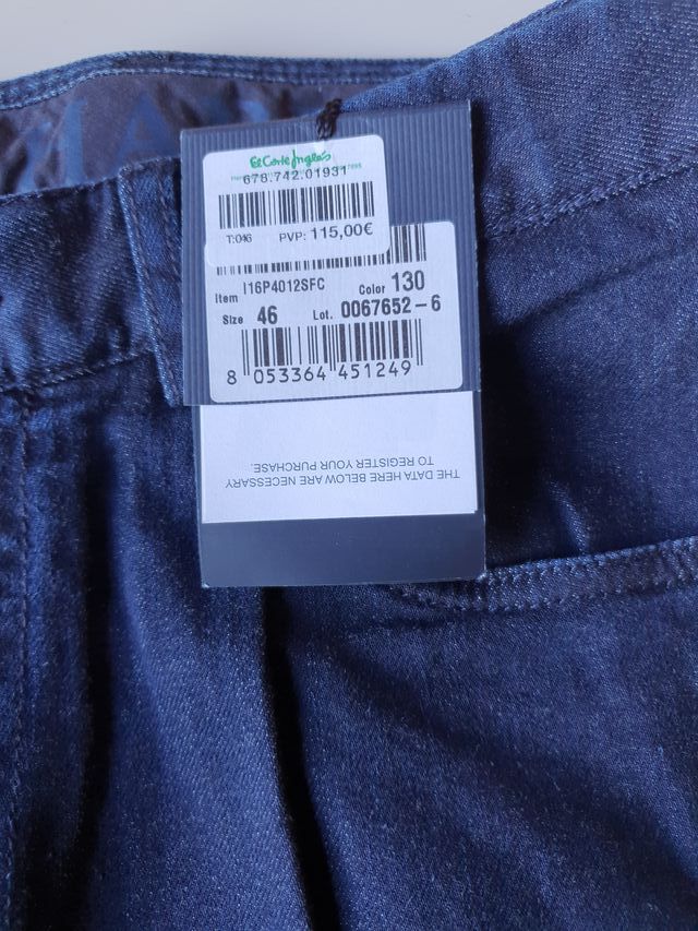 Pantalón tejano hombre, Paul & Shark, azul oscuro