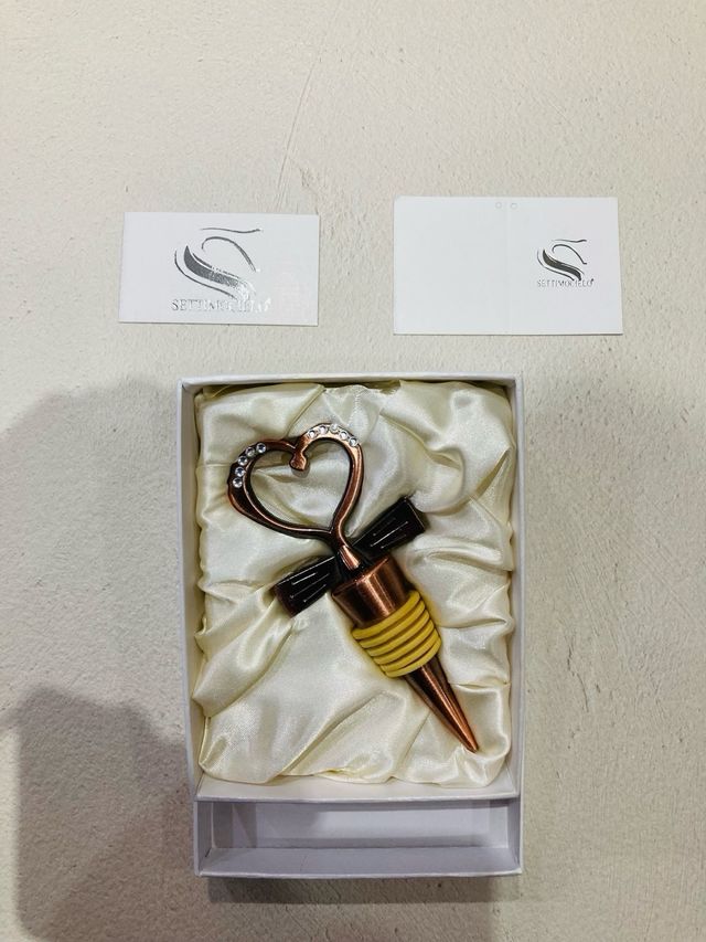 Tappo per bottiglia vino a forma di cuore