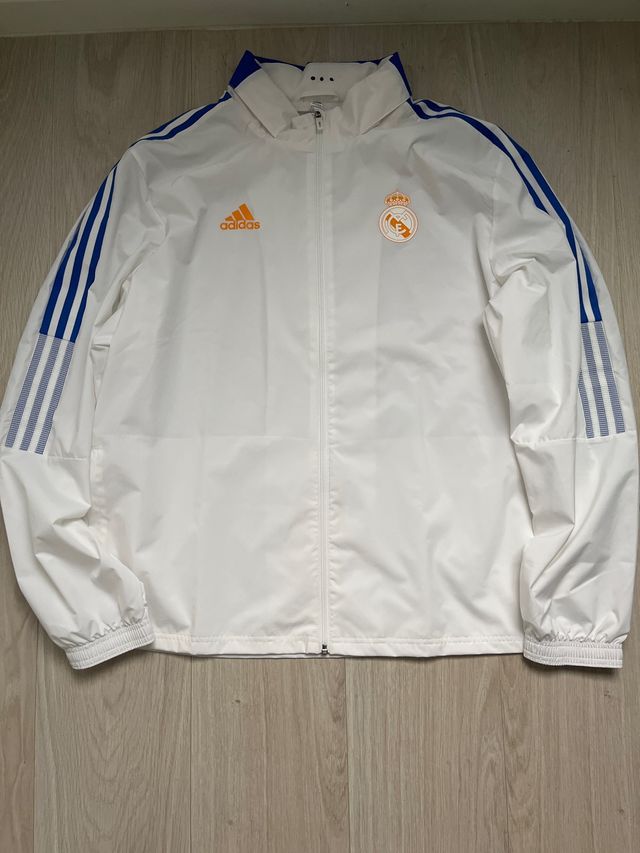 Cortavientos Real Madrid Adidas Blanco