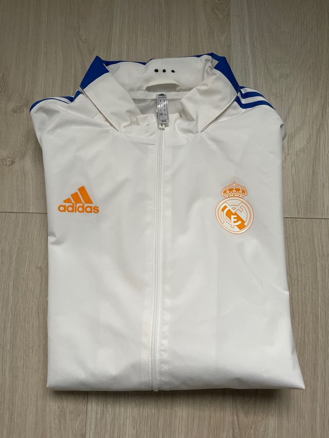 Cortavientos Real Madrid Adidas Blanco