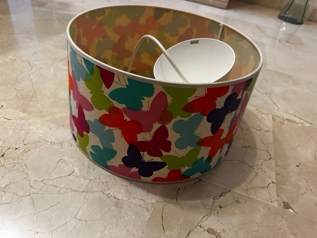 Pantalla lámpara infantil mariposas