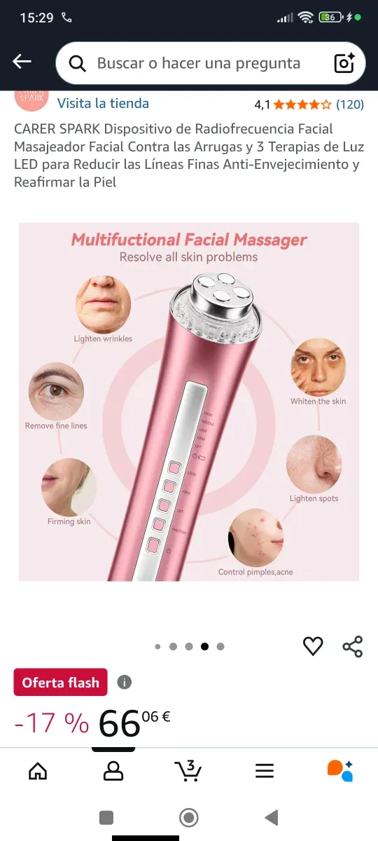 Masajeador Facial Beauty Technology