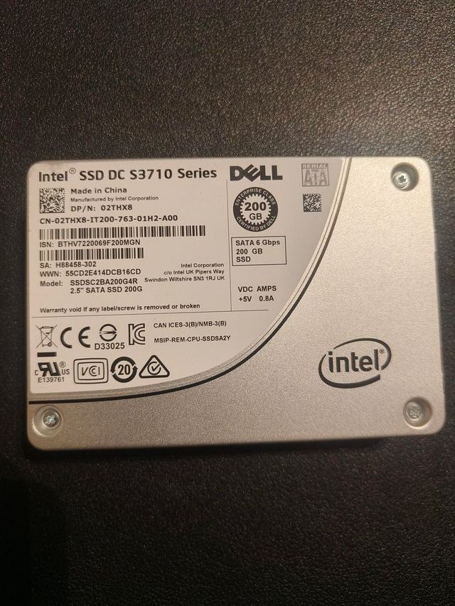 SSD Intel DC S3710 2.5 SATA 200GB 6Gbps