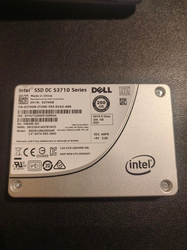 SSD Intel DC S3710 2.5 SATA 200GB 6Gbps