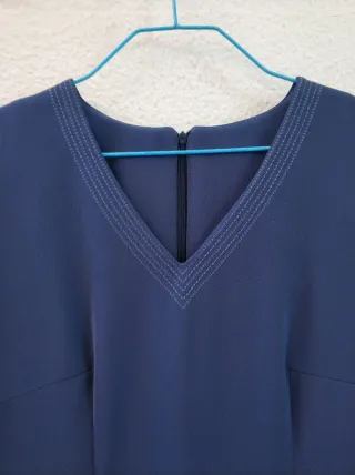 Conjunto Vestido y Chaqueta Azul