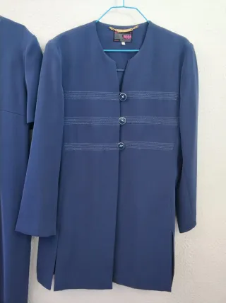 Conjunto Vestido y Chaqueta Azul