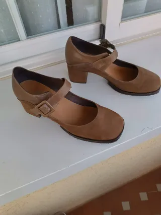 Zapatos Vialis Marrones Talla 38