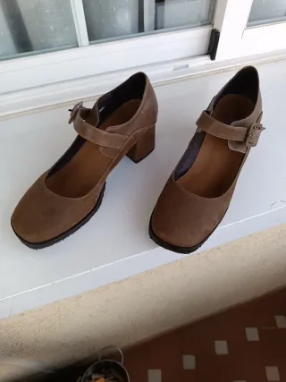 Zapatos Vialis Marrones Talla 38