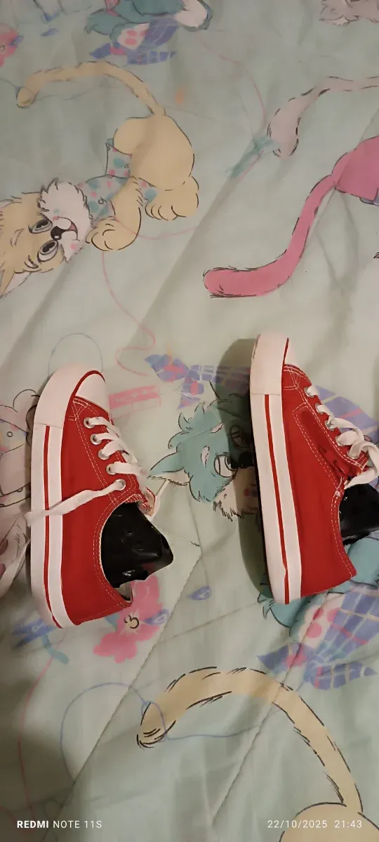 Zapatillas niña talla 28 rojas