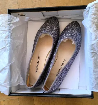 Bailarinas Vermont brillantitos grises