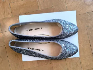 Bailarinas Vermont brillantitos grises