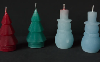 Moldes para velas árbol de Navidad (silicona)