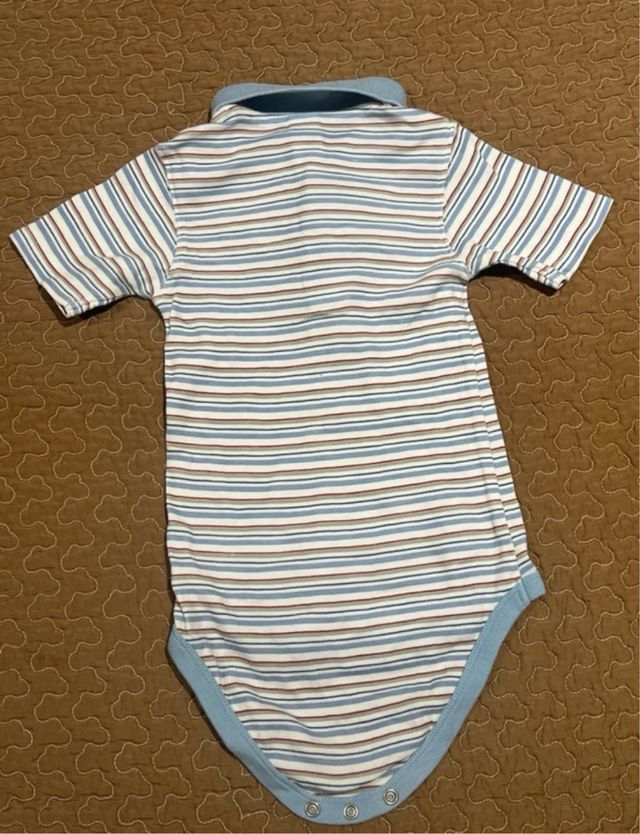 Body C&A rayas azules 92cm