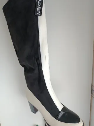 Botas altas piel y ante nuevas