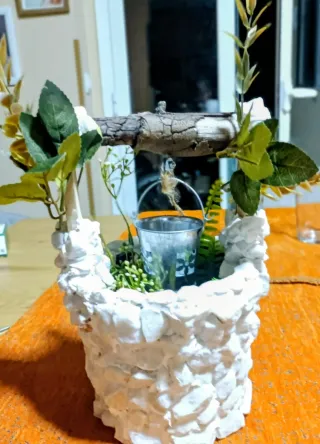 Pozzo decorativo fatto a mano