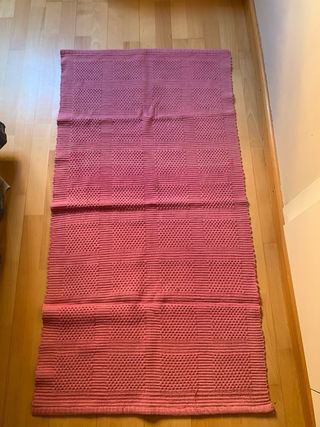 Tappeti in cotone rosa