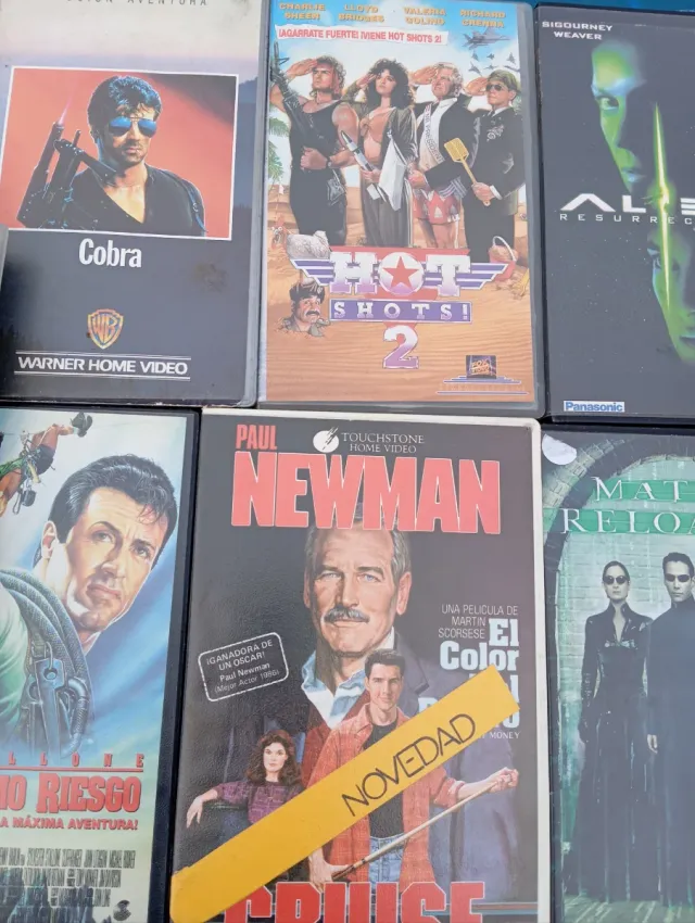 Lote 9 Películas VHS: Cobra, Alien, Matrix, Godzil
