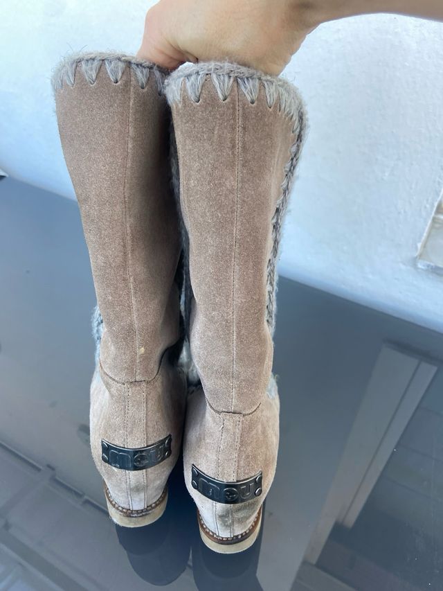 Botas MOU Marrones Cuña interior