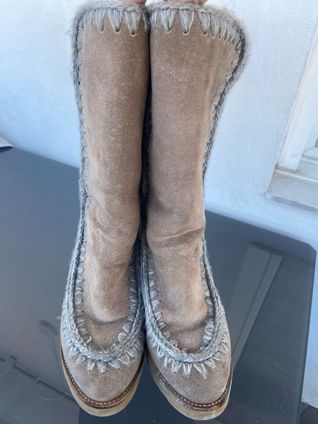 Botas MOU Marrones Cuña interior