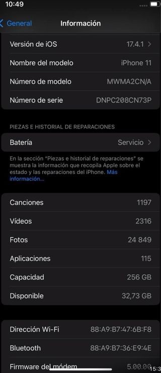 iPhone 11 256GB Oro/Giallo