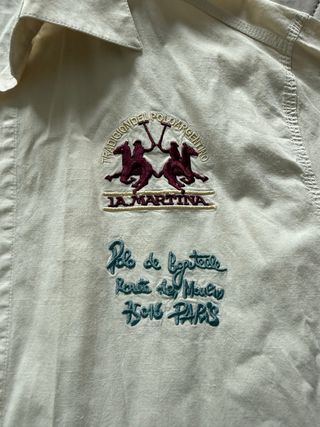 Camisa La Martina Beige Hombre