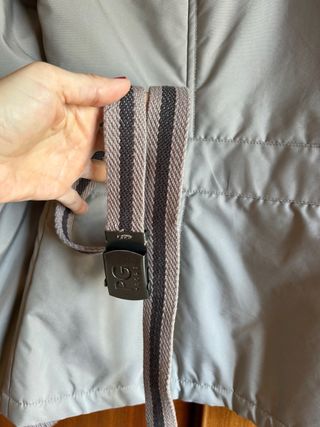 Cazadora Purificación García color piedra.