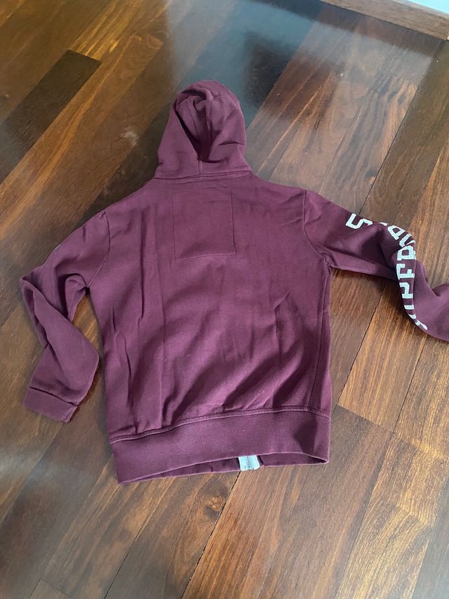 Sudadera Superdry Athletics Track JPN color burdeo